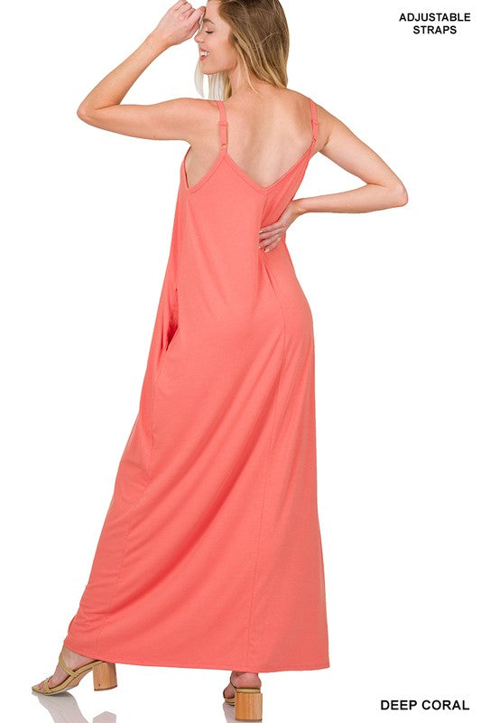 Sandra Maxi- Deep Coral