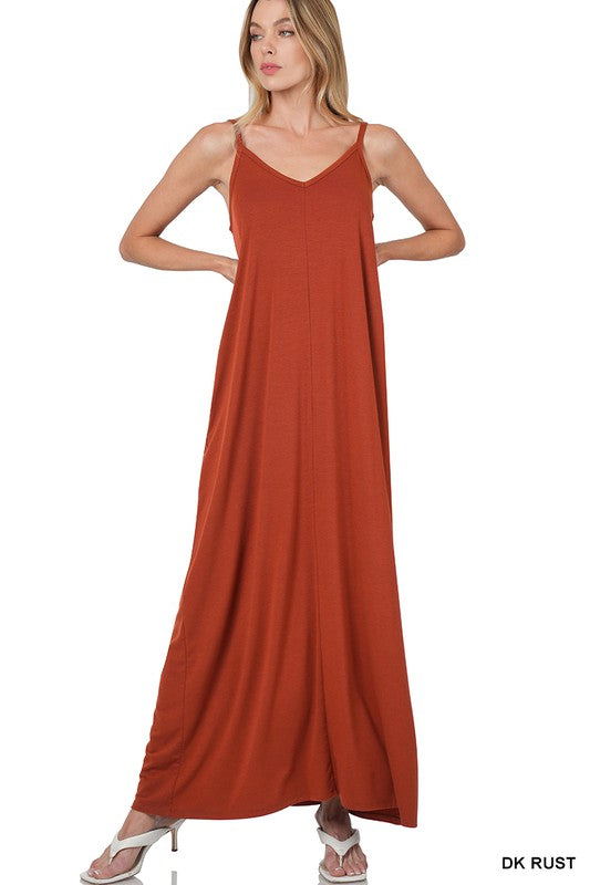 Sandra Maxi- Dark Rust