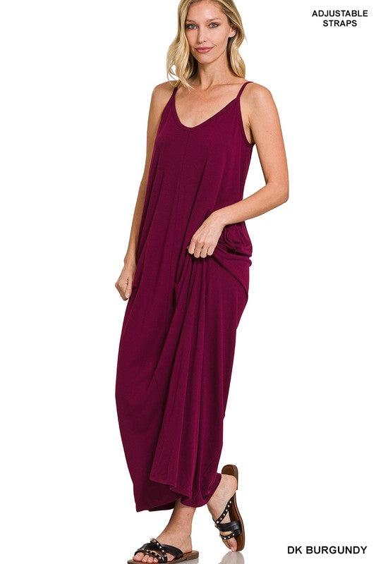 Sandra Maxi- Dark Burgundy