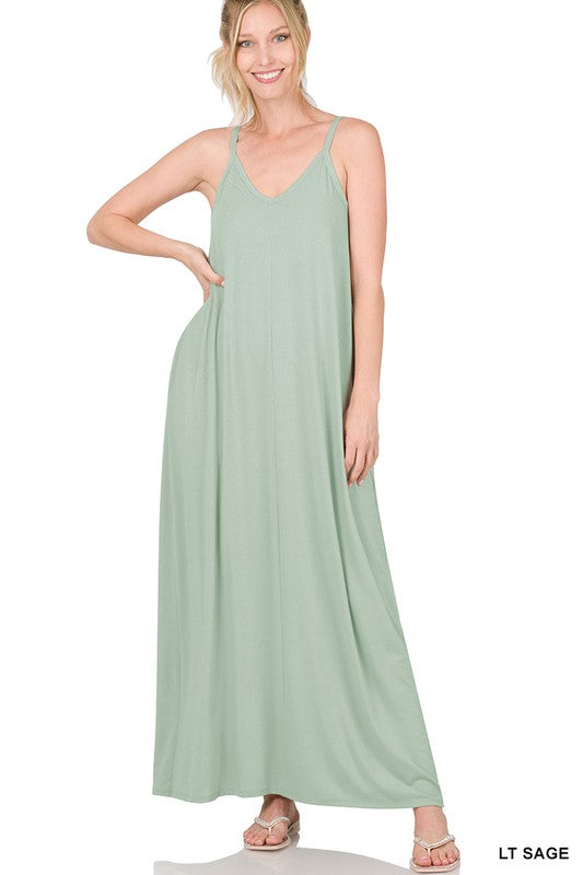 Sandra Maxi- Light Sage