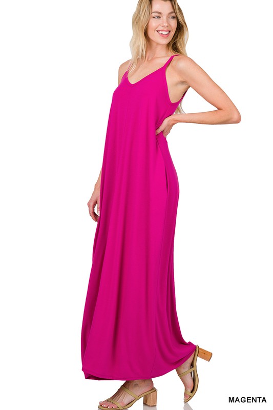 Sandra Maxi- Magenta