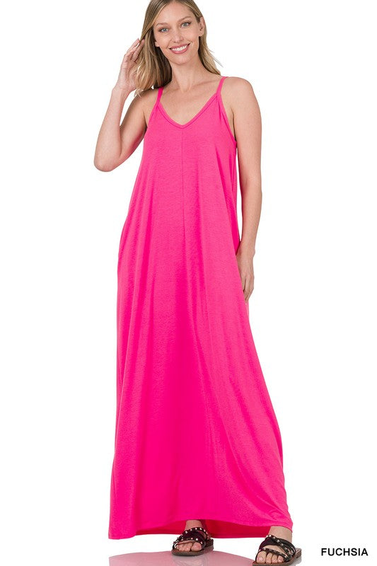 Sandra Maxi- Fuchsia