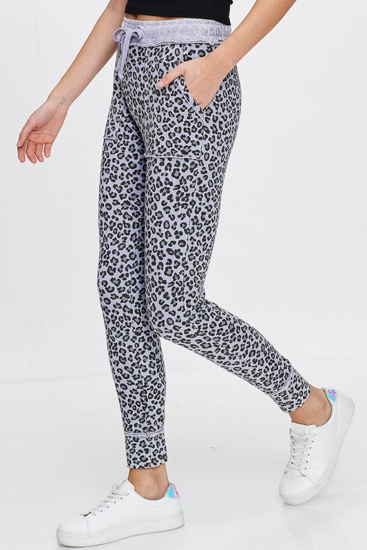 Lavender Leopard Jogger
