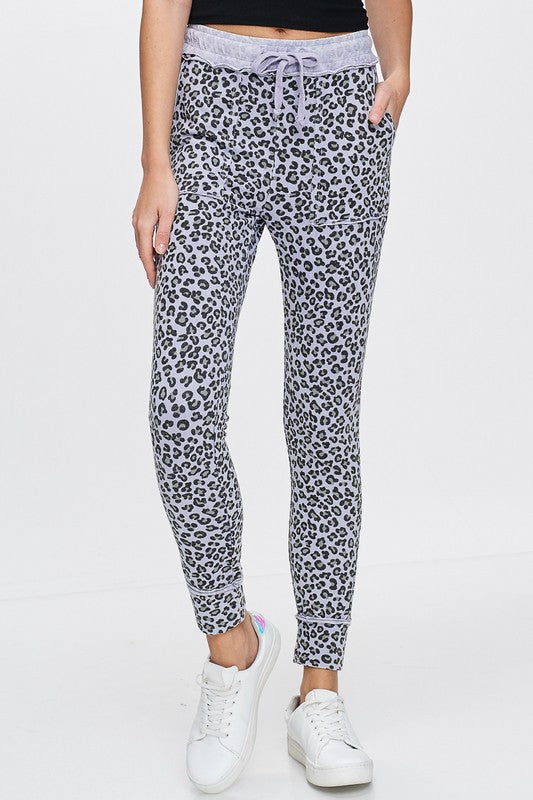 Lavender Leopard Jogger