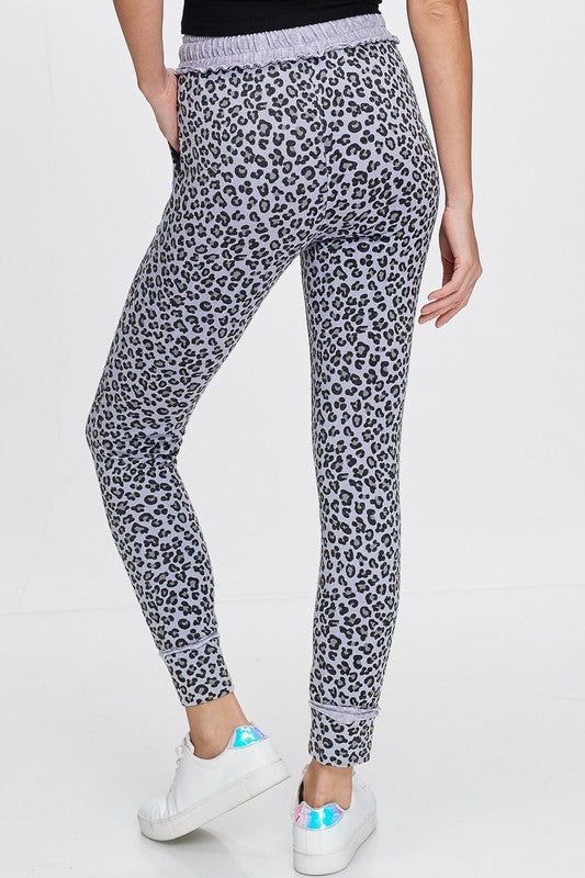 Lavender Leopard Jogger