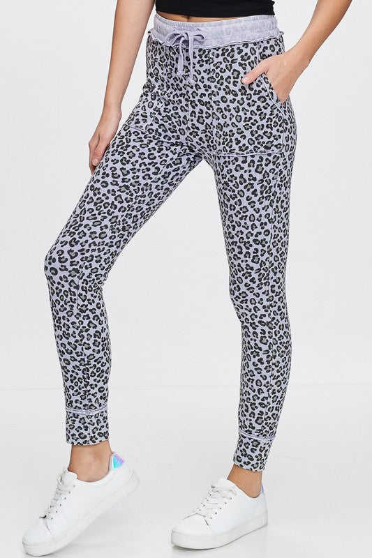 Lavender Leopard Jogger