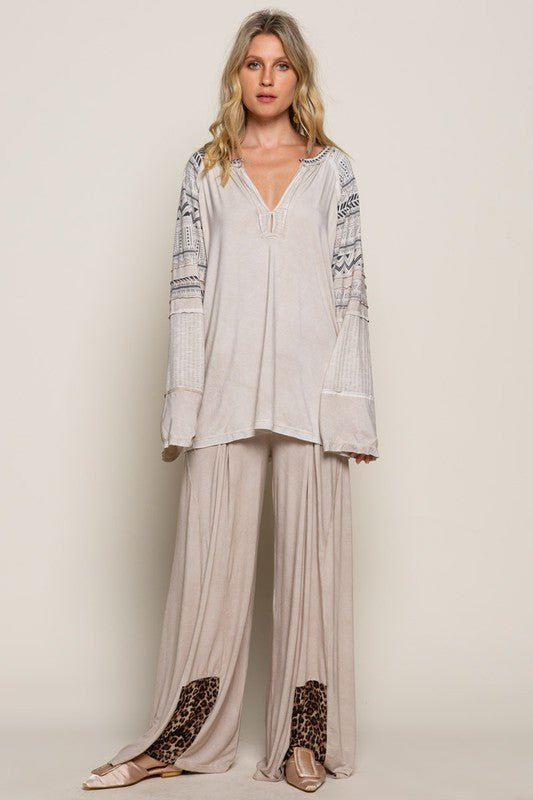 Ryland Long Sleeve-Taupe