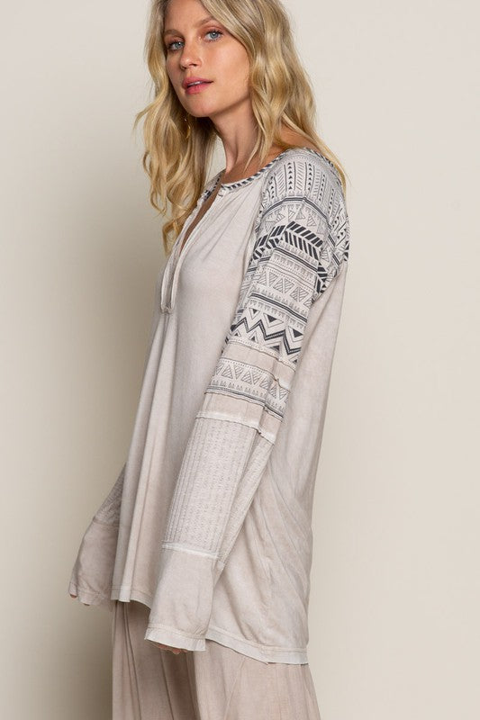 Ryland Long Sleeve-Taupe
