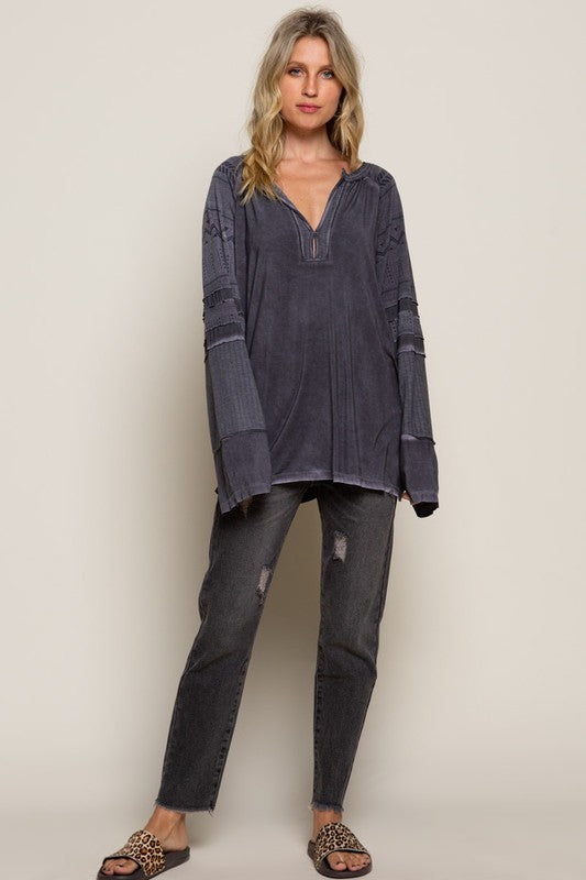 Ryland Long Sleeve-Charcoal