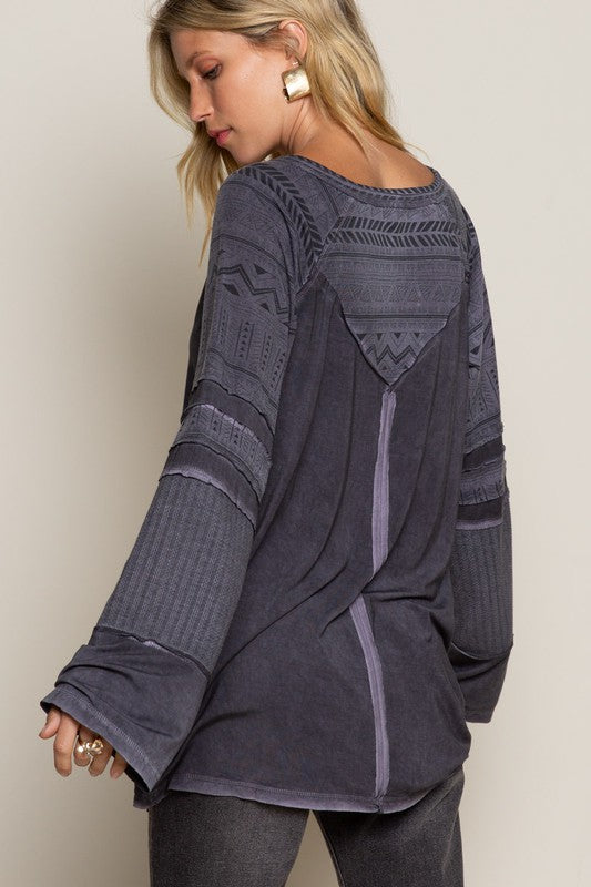 Ryland Long Sleeve-Charcoal