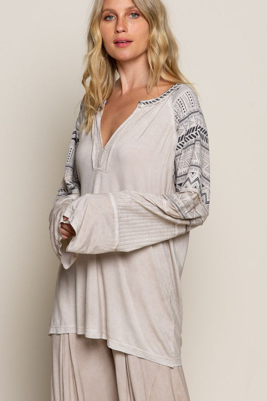 Ryland Long Sleeve-Taupe
