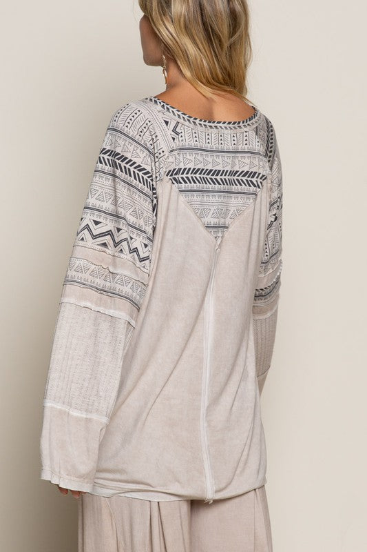 Ryland Long Sleeve-Taupe