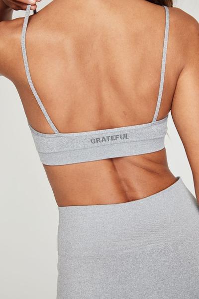 Spiritual Gangster Grateful Seamless Strapped Bra