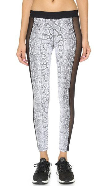 Blue Life Snake Mesh Leggings