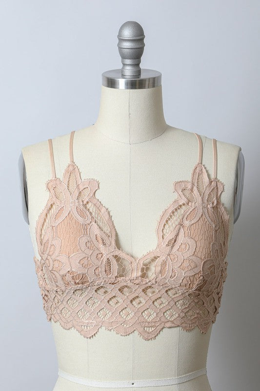 There She Goes Bralette-Nude
