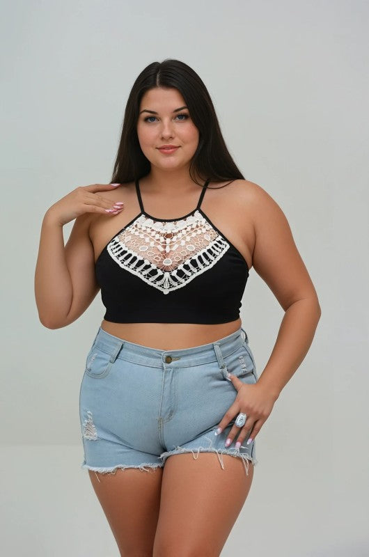 Chloe Plus Size Bralette-Black Coming Soon