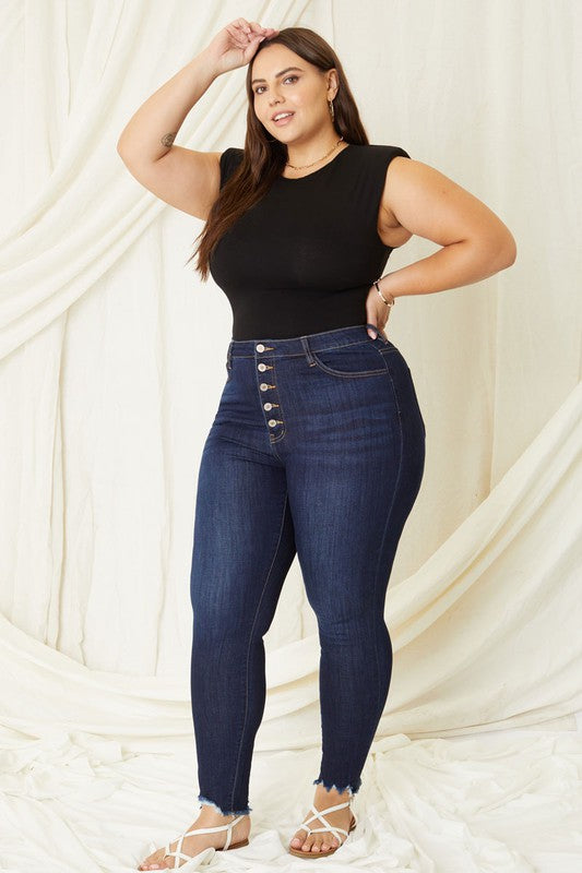 Raw High Waist Jeans